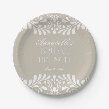 Beige Talavera Tile Spanish Fiesta  Paper Plates