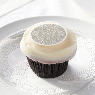 Beige Talavera Tile Spanish Style Fiesta Cupcake Edible Frosting Rounds