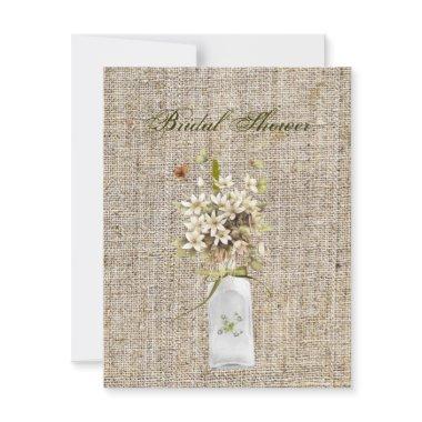 beige wildflower hippie bohemian burlap wedding