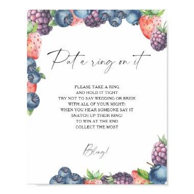 Berries - spring put a ring on it game poster