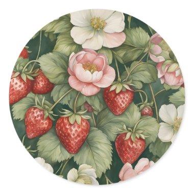 "Berry in Love" Flowers and Strawberry Stickers