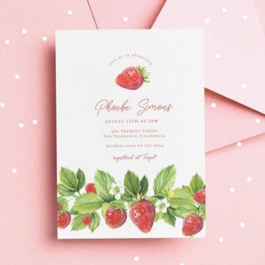 Berry Red Strawberry Bridal Shower