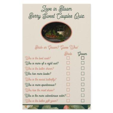 Berry Sweet Couple Quiz  Game