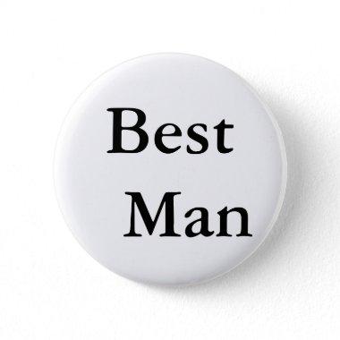 Best Man Pinback Button