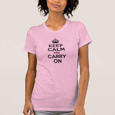 Best Price Keep Calm And Carry On Black T-Shirt