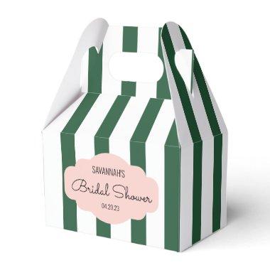 Beverly Hills Pink & Green Bridal Shower Favor Boxes