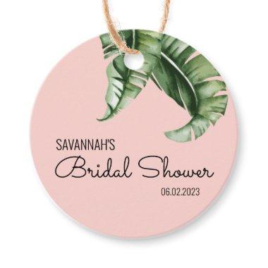 Beverly Hills Pink & Green Bridal Shower Favor Tags