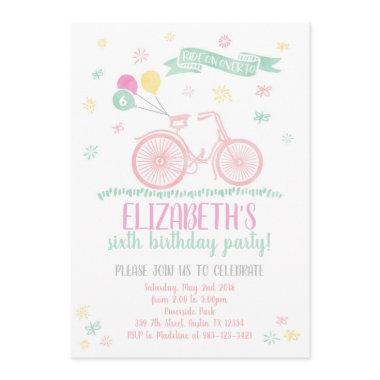 Bicycle Birthday Invitations, or Any Bike Event Invitations