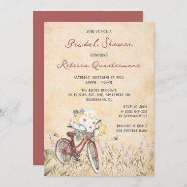 Bicycle Bridal Shower Invitations