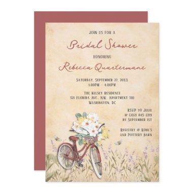 Bicycle Bridal Shower Invitations