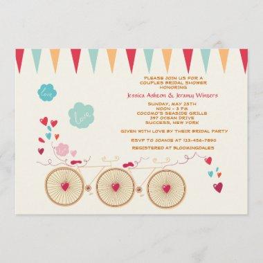 Bicycle Built for Two Invitations