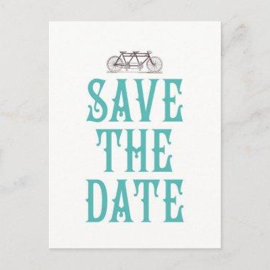 Bicycle Built For Two Save the Date PostInvitations