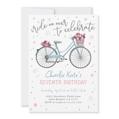 Bicycle Flowers Birthday Party Event