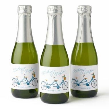 Bicycle for Two Couples  Sparkling Wine Label