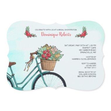 Bicycle With Flowers Invitations