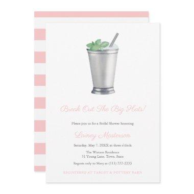 Big Hats Pink White Mint Julep Derby