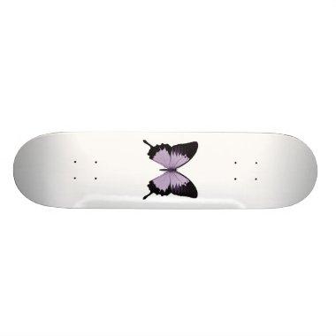 Big Purple & Black Butterfly Skateboard Deck