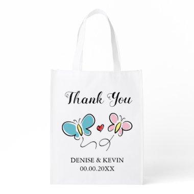 Big reusable wedding favor thank you tote bag