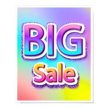 Big Sale Script End Of Season Holograph Glitter Poster