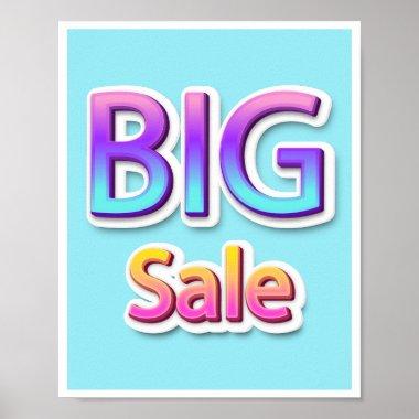 Big Sale Script  Logo Garage Yard Poster