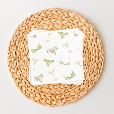 Bikinis & Martinis  Bachelorette Napkins
