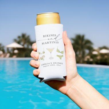Bikinis & Martinis  Bachelorette Seltzer Can Cooler