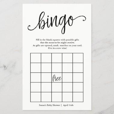 Bingo and What's in Your Purse, 2 Sided Game Invitations