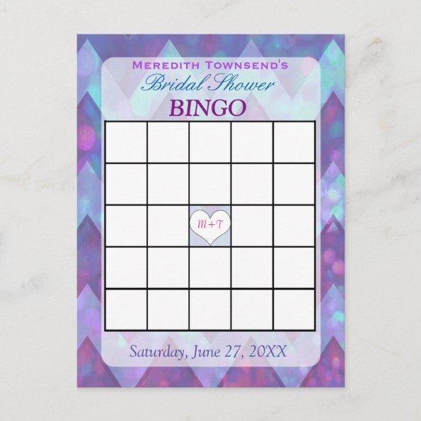 Bingo Invitations | Purple Chevron