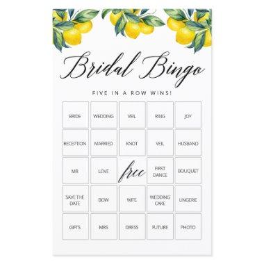Bingo Game  Lemon  Theme