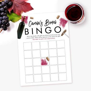 Bingo Game  Wine  Theme