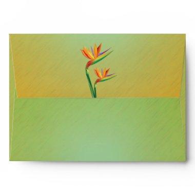 Bird of Paradise Floral  Envelope