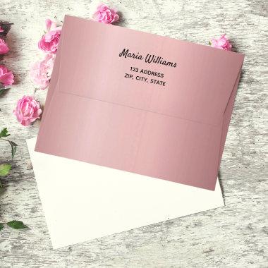 Birthday blush pink glitter drips envelope