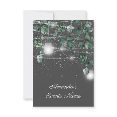 Birthday  Light Jar Rustic Grey Green