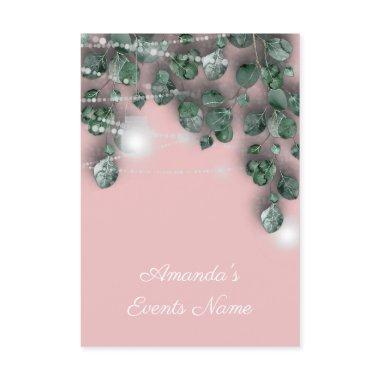 Birthday Bridal Shower Light Jar Rustic Pink Invitations