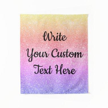 Birthday Party Photo Booth Backdrop Glitter Ombre