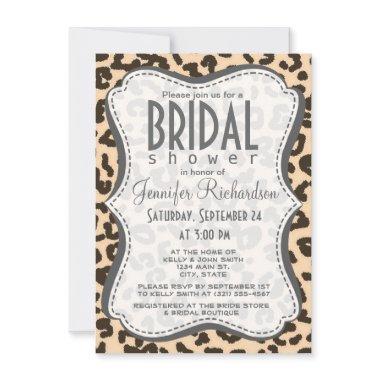Bisque Color Leopard Animal Print