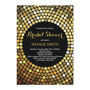 Black and Gold Glitter