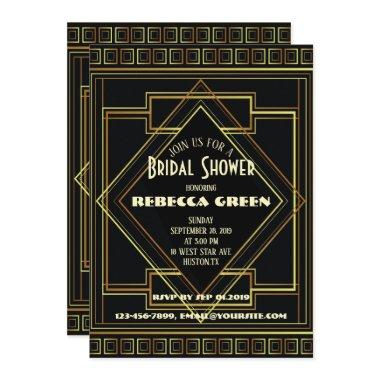 Black and Gold vintage Great Gatsby