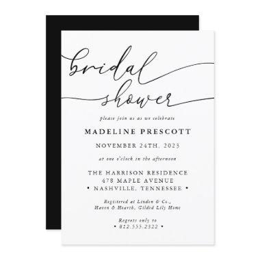 Black And White Calligraphy Script