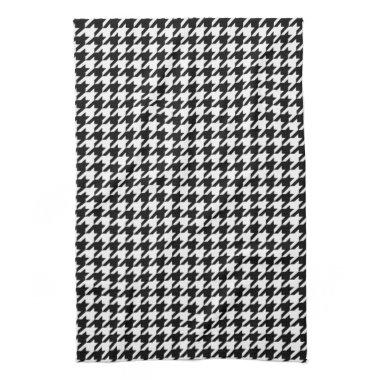 Black and White Houndstooth Kitchen Towels