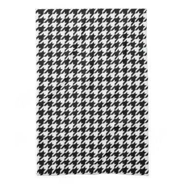 Black and White Houndstooth Kitchen Towels