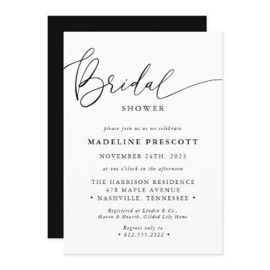 Black And White Modern Calligraphy