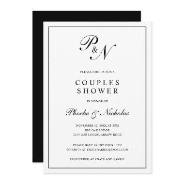 Black and White Monogram Couples