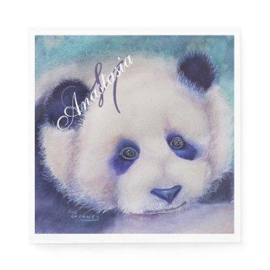 BLACK AND WHITE PARTY MONOGRAM NAPKINS