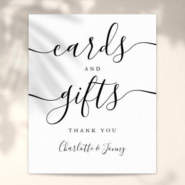 Black And White Script Invitations And Gifts Sign