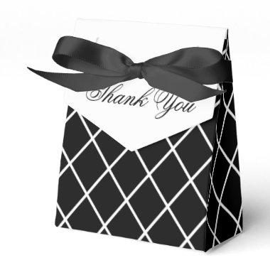 Black and White Wedding Favor Boxes