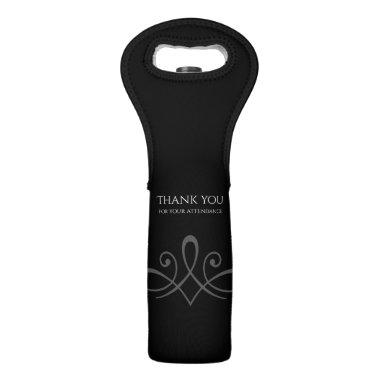 Black and white wine bag