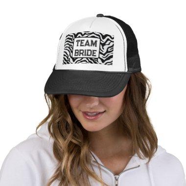 Black and white Zebra print Trucker Hat