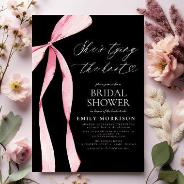 Black Bow She's Tying the Knot