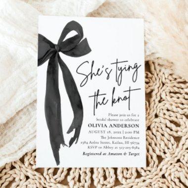 Black Bow She's Tying the Knot